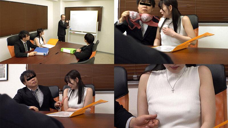 KTB-100 オフィス痴●で感じちゃう…敏感OLは職場の男達に1日中触られ放題のいつでもOKドスケベ娘【痴感オフィスレディ・静河さん21歳の場合】 シーン3